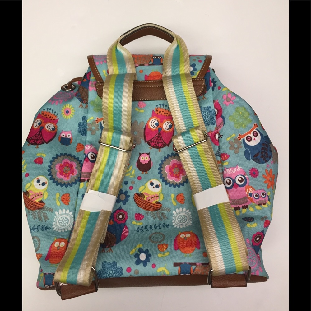 Lily Bloom Owl π¦Always Love β€οΈ You Backpack Teal - Picture 8 of 8